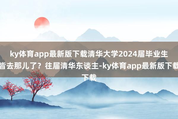 ky体育app最新版下载清华大学2024届毕业生皆去那儿了？往届清华东谈主-ky体育app最新版下载